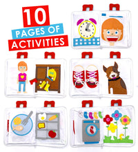 Load image into Gallery viewer, FABRIC ACTIVITY BOOK - MY BIG DAY - RED
