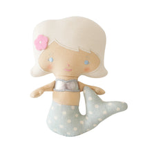 Load image into Gallery viewer, Mini Mila Mermaid Rattle 19cm Aqua | Alimrose
