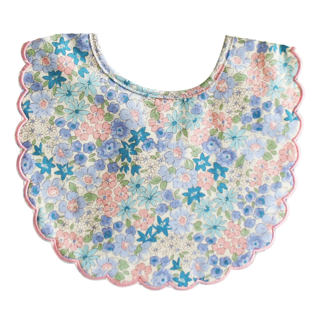 Scallop Bib Liberty Blue | Alimrose