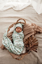 Load image into Gallery viewer, Daintree | Baby Jersey Wrap &amp; Beanie Set
