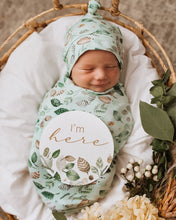 Load image into Gallery viewer, Daintree | Baby Jersey Wrap &amp; Beanie Set
