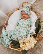 Load image into Gallery viewer, Daintree | Baby Jersey Wrap &amp; Beanie Set
