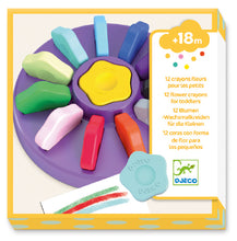 Load image into Gallery viewer, Djeco | 12 Toddler Flower Crayons
