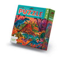 Load image into Gallery viewer, Foil Puzzle 60 pc | Dazzling Dinos
