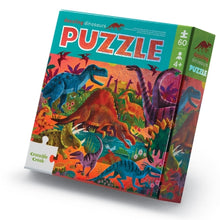 Load image into Gallery viewer, Foil Puzzle 60 pc | Dazzling Dinos
