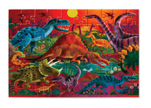 Load image into Gallery viewer, Foil Puzzle 60 pc | Dazzling Dinos
