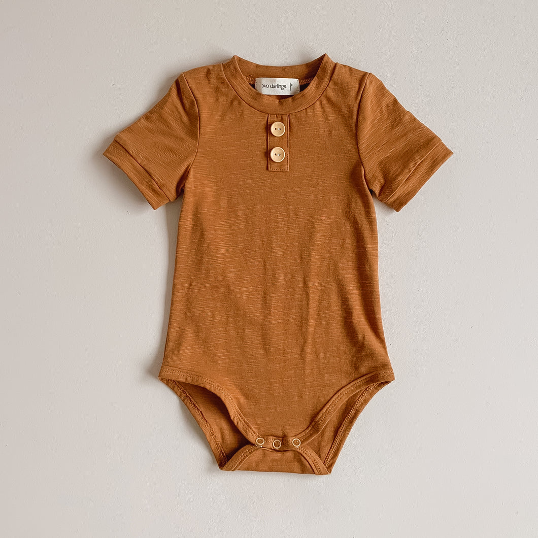 Bronze Bamboo Basic Bodysuit