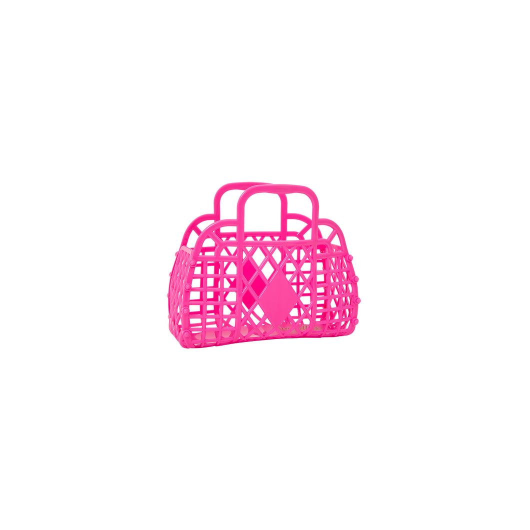 Sun Jellies Retro Basket Mini | Berry Pink