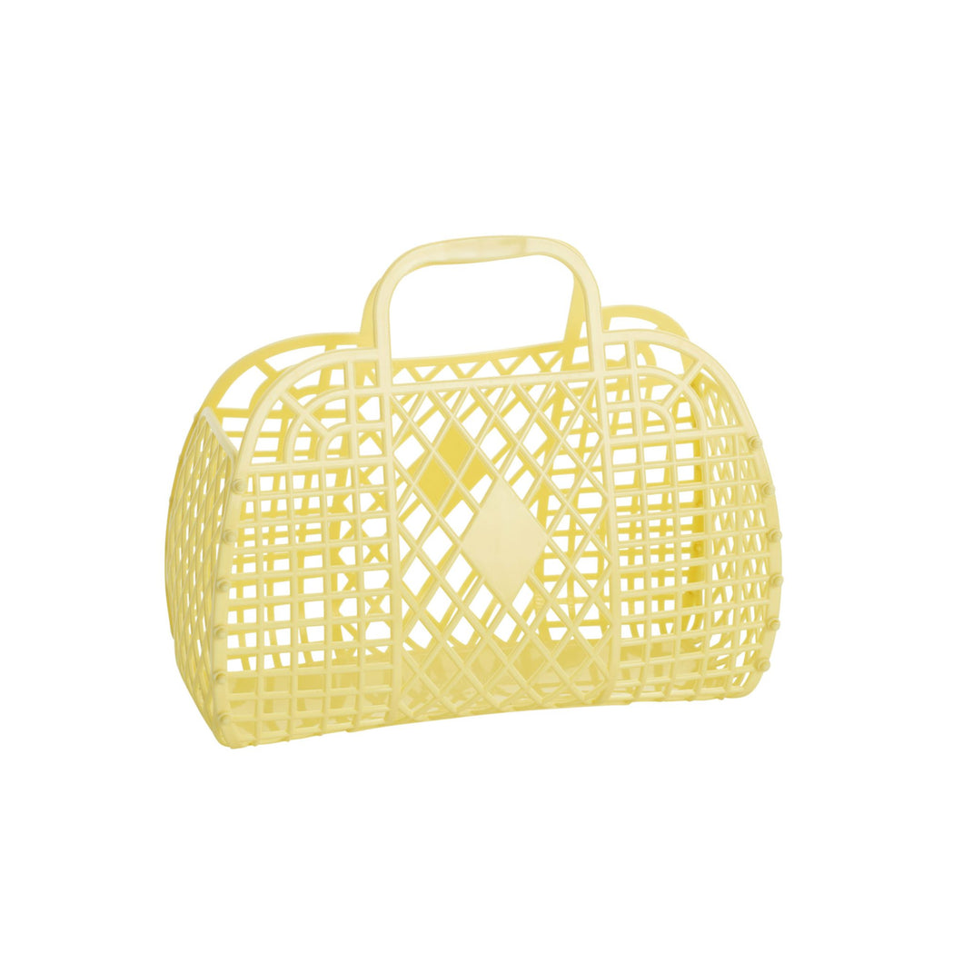 Sun Jellies Retro Basket Small | Yellow