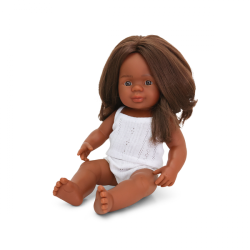 Miniland Doll | Anatomically Correct Baby, Australian Aboriginal Girl, 38 cm