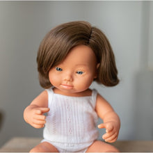 Load image into Gallery viewer, Miniland Doll | Anatomically Correct Baby Caucasian Girl with Down syndrome | 38 cm
