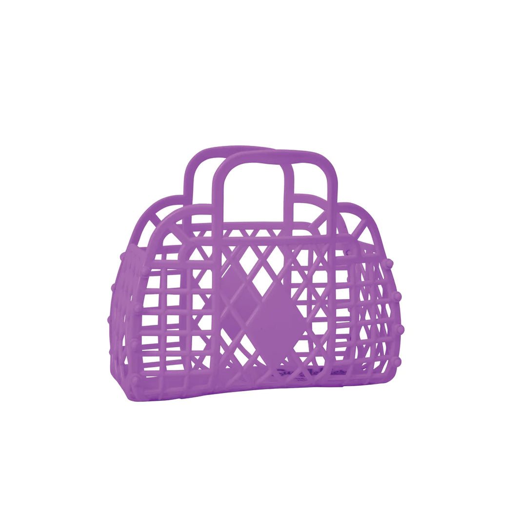 Sun Jellies Retro Basket Mini | Purple