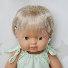 Load image into Gallery viewer, Miniland Doll | Anatomically Correct Baby, Caucasian Girl | 38 cm with Hearing Aid
