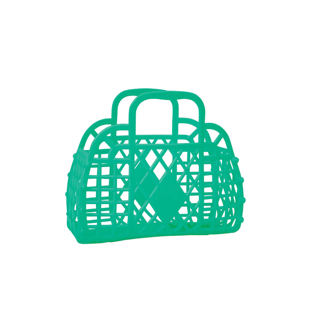 Sun Jellies Retro Basket Mini | Green