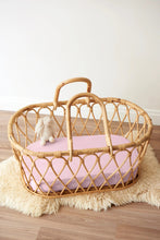 Load image into Gallery viewer, Fitted Bassinet Sheet in Lilac
