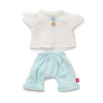 Miniland Clothing Sea Coloured T-shirt and Pants Set, 38 cm