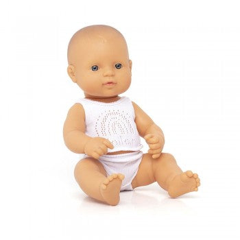 Miniland Doll - Anatomically Correct Baby, Caucasian Girl, 32 cm