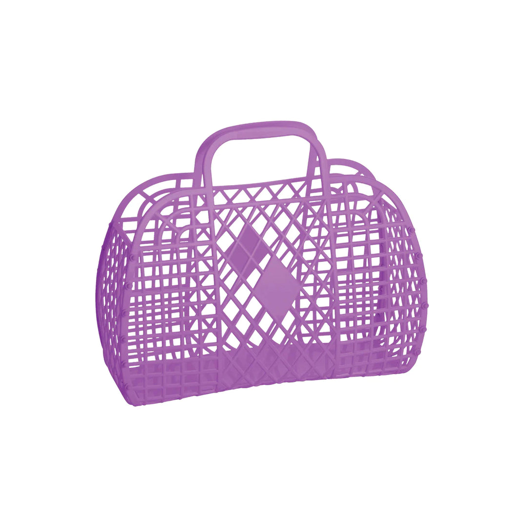 Sun Jellies Retro Basket Small | Purple