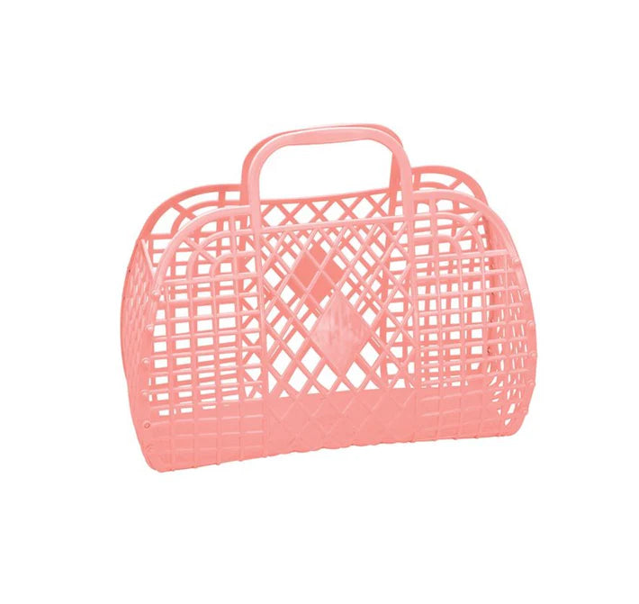 Sun Jellies Retro Basket Small | Peach