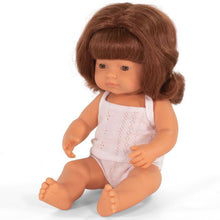 Load image into Gallery viewer, Miniland Doll | Anatomically Correct Baby, Caucasian Girl | Red Head 38 cm
