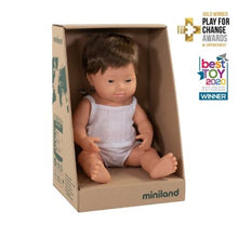 Load image into Gallery viewer, Miniland Doll | Anatomically Correct Baby Caucasian Boy with Down syndrome | 38 cm
