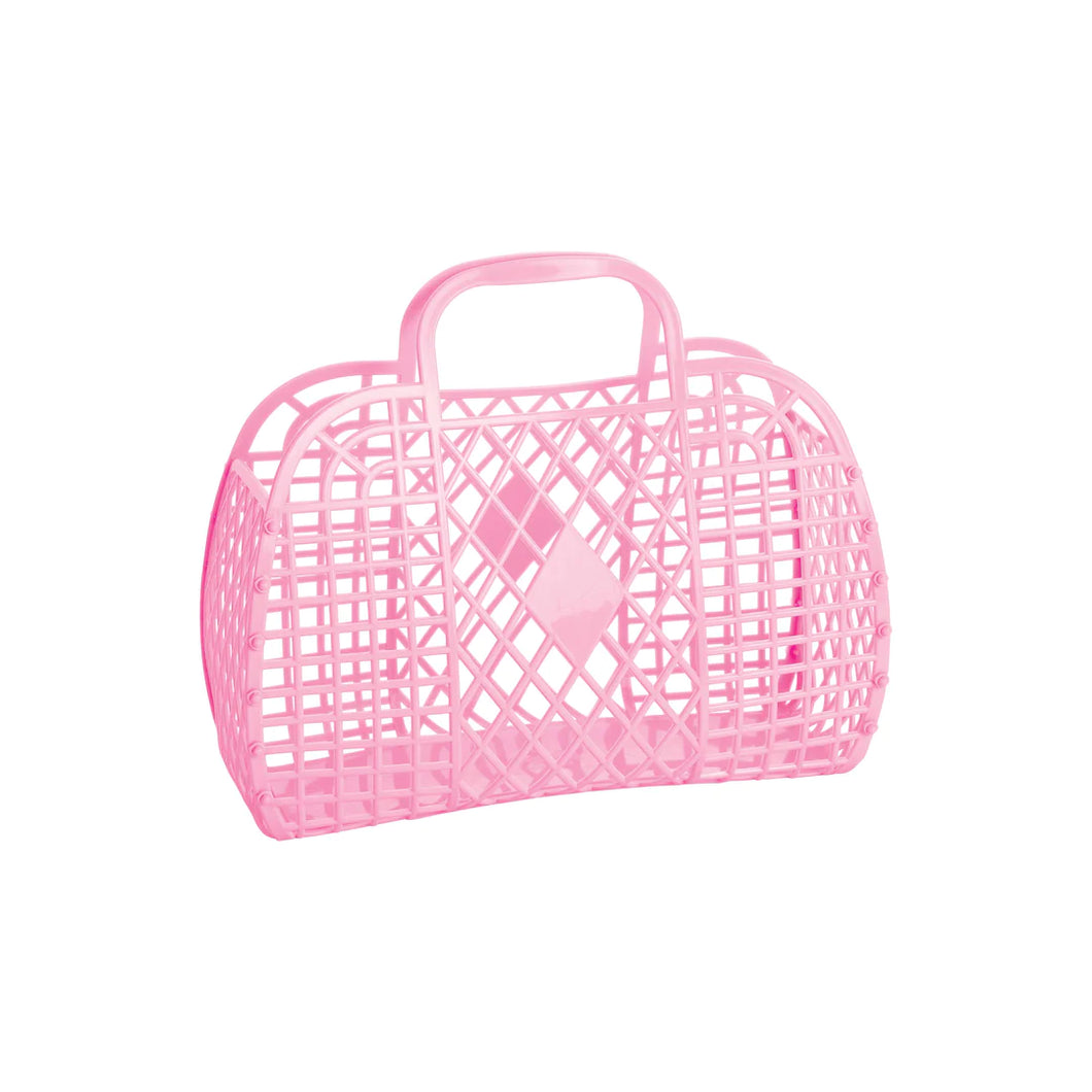 Sun Jellies Retro Basket Small | Bubblegum