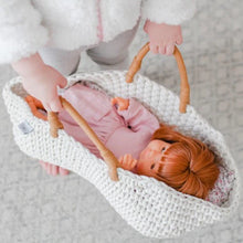 Load image into Gallery viewer, Astrup Doll Knitted Basket and Bedding Set
