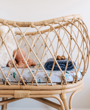 Whale Bassinet Sheet / Change Pad Cover