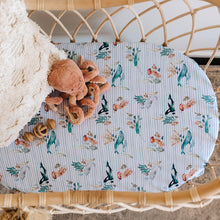 Load image into Gallery viewer, Whale Bassinet Sheet / Change Pad Cover
